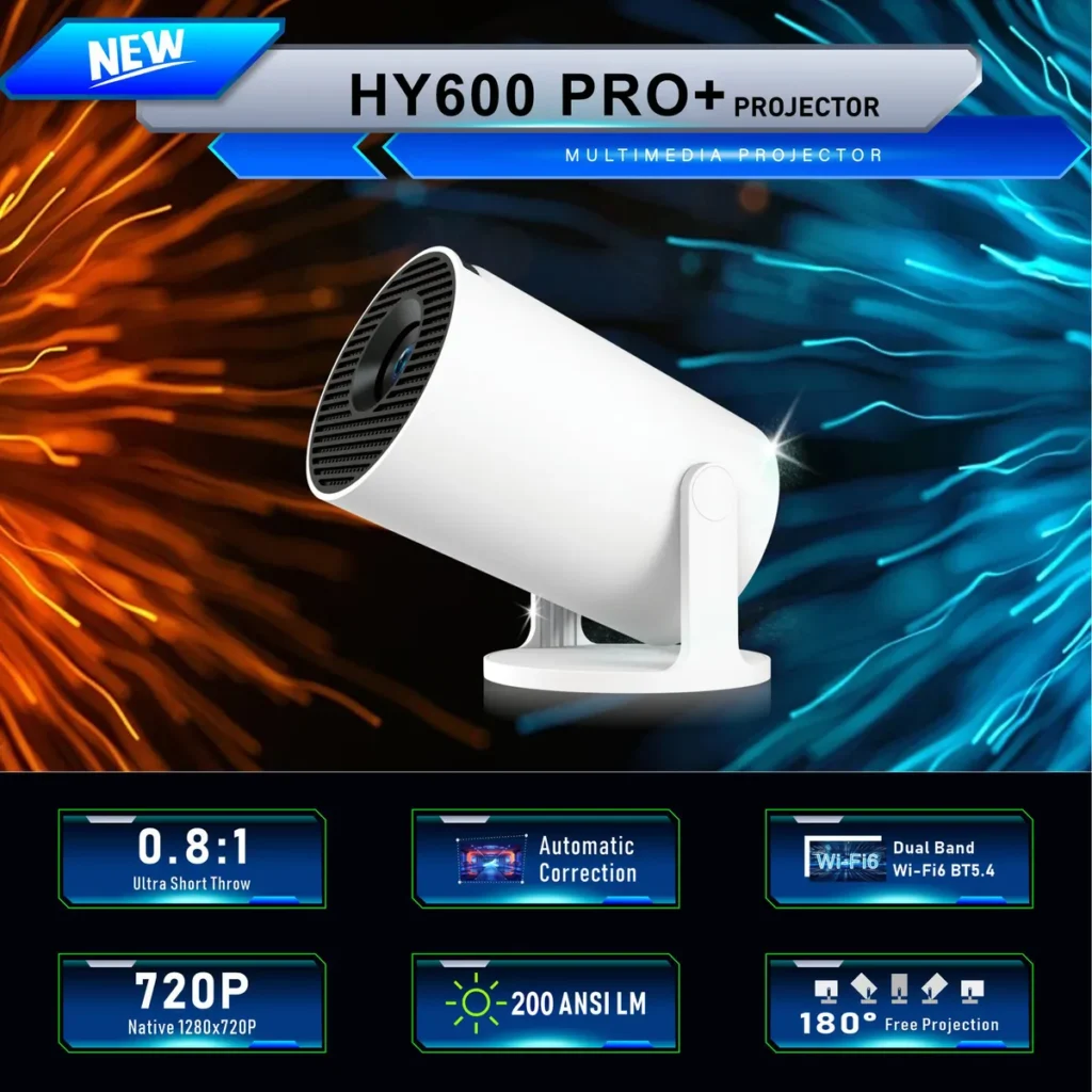 Review Proyector Mini HY600 Pro+ WiFi “4K” Mixio: el proyector viral barato, ¿vale la pena?